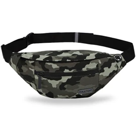 Large Camo Green Fanny Pack Men,Women with 4 Zipper Pockets,Gifts for Enjoy Festival Party Sports Workout Traveling Running Casual Hands-Free,WaterResistant Adjustable Waist Pouch Carrying All Phones