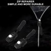 9Pcs Zip Repair kit with 3 Sizes of Zipper Pull