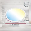 B.K.Licht - LED Ceiling Light Flat with Remote Control, RGBIC