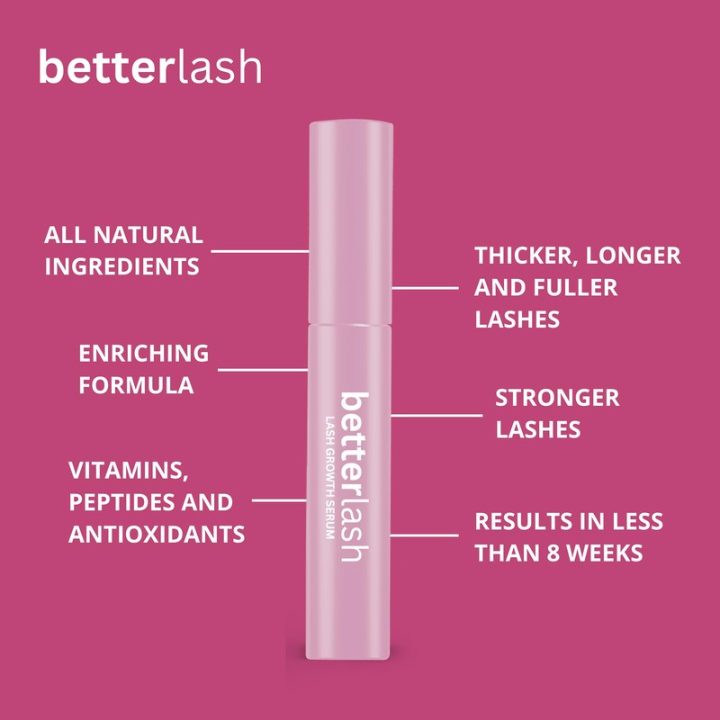BetterLash Growth Serum for Longer and Thicker Eyelashes (3 mL)