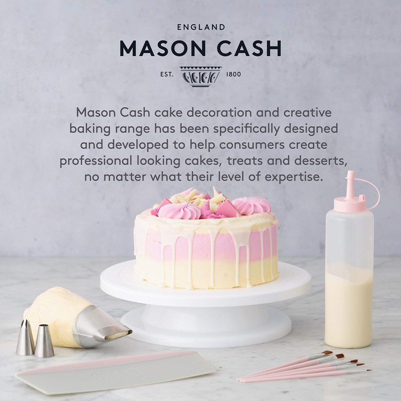 Mason Cash Round Cake Caddy with Lid and Carry Handle,