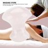 Akozon Tool Natural Rose Quartz Crystal Massage Stone Mushroom Shaped