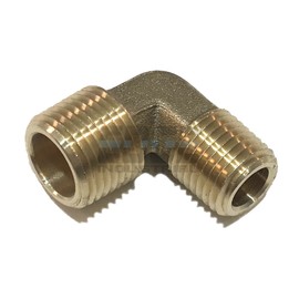 EDGE INDUSTRIAL Forged 90º Male REDUCING Elbow 3/8" MNPT x 1/4" MNPT Fuel/AIR/Water/Oil/Gas WOG (Qty 01)