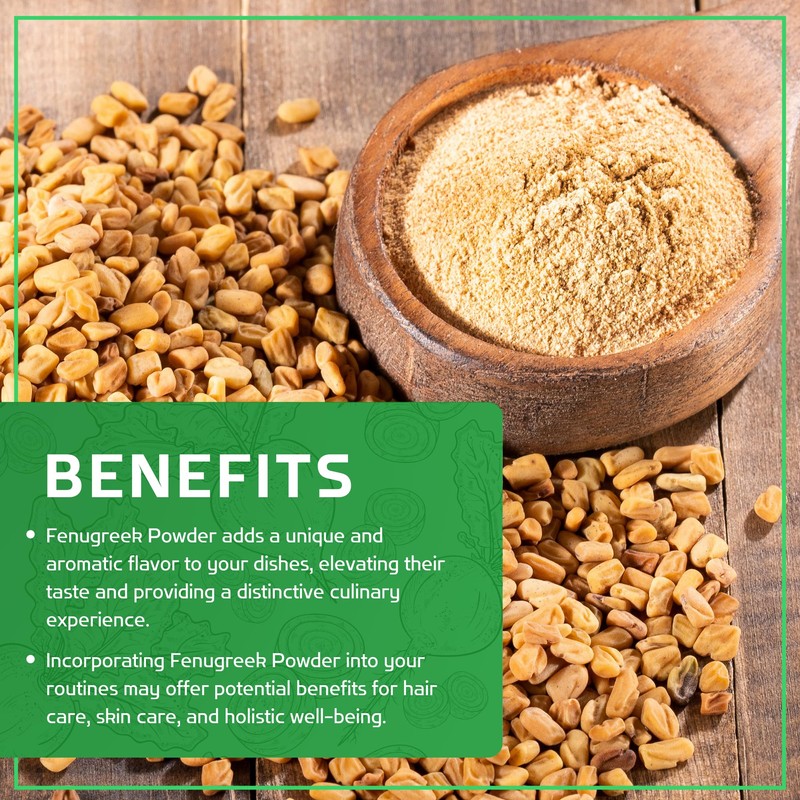 Jiva Organics Organic Fenugreek Powder 7oz Bag - Gluten Free,