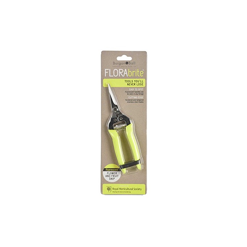 Burgon & Ball Flower and Fruit Snip, Fluorescent Yellow