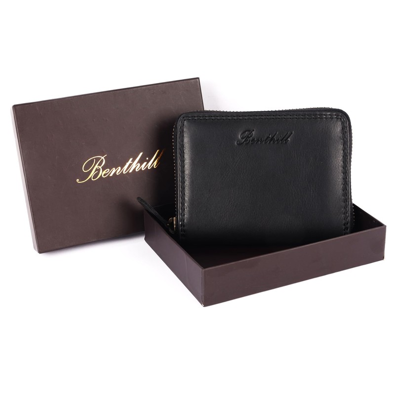 Benthill Small Leather Wallet | Mini Purse Women's with RFID