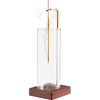 Incense Holder, Wooden Incense Holder for Sticks with Glass Ash