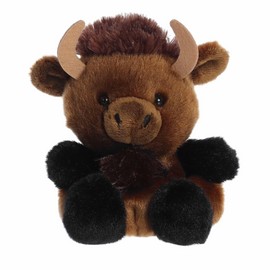Aurora® Adorable Palm Pals™ Billy Bison™ Stuffed Animal - Fun Collectible Plush for Kids and Adult Collectors - Perfect for Decorating Rooms and Birthday Gifts - Brown 4 Inches