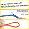 9KM DWLIFE 100% UHMWPE Braided Cord, 1.0mm Blue 100ft 350lb
