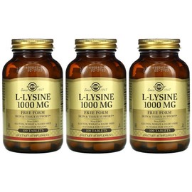 [ Solga ] L Lysine 1000mg 100 tablets Non GMO Soldaeng L-lysine Preform / [ 솔가 ] L 라이신 1000mg 100정 Non GMO 솔땡 엘라이신 프리폼 X 3개 세트