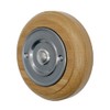 Modern Living Round Wireless Doorbell in Honey and Brushed Nickel
