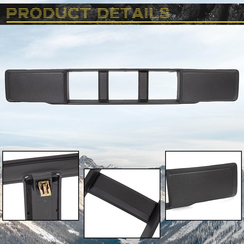 Front Bumper Lower Grille Trim Panel Black For 2015 2016