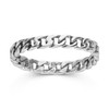MATERIA by Matthias Wagner Curb Chain Ring 925 Sterling Silver
