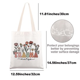 MYSOMY Trauma Nurse Tote Bag Trauma Nurse Gifts Trauma Intensive Care Unit Gifts Trauma ICU Nurse Week Gifts (Trauma Nurse UK)
