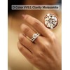Oivley Moissanite Wedding Ring Sets for Women, Round Moissanite Engagement
