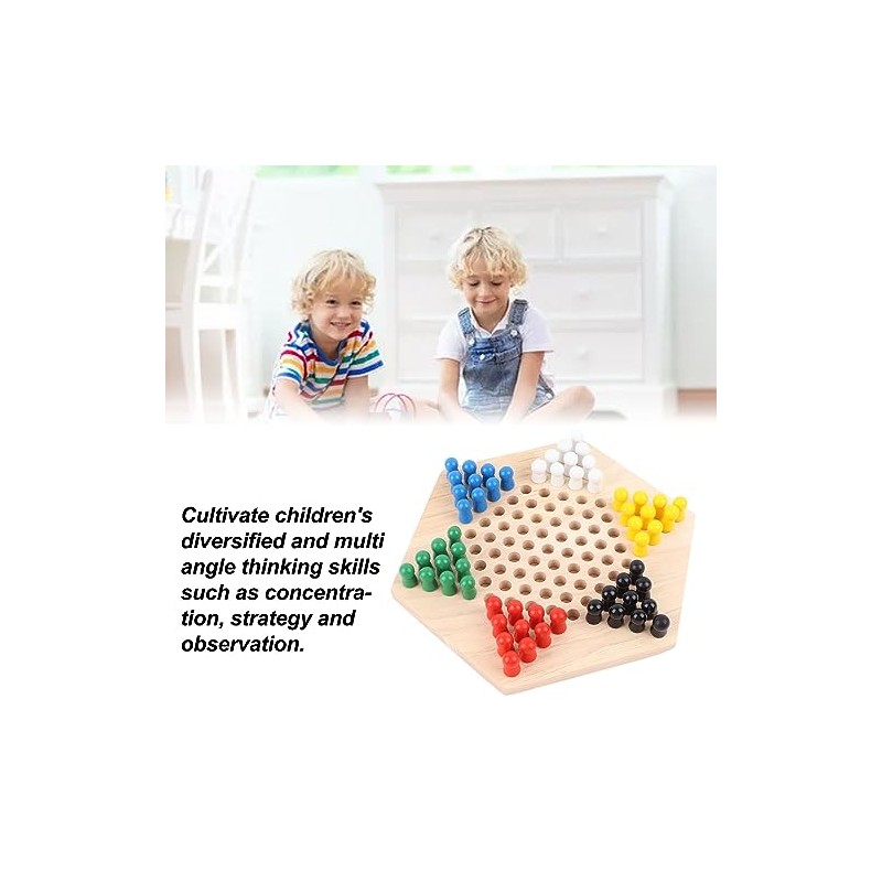 Juego de Damas, Tablero Hexagonal de para nios (Exclusivo de