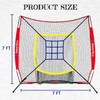 Ameritco 7x7ft Baseball Net with Strike Zone, Large Pocket Baseball