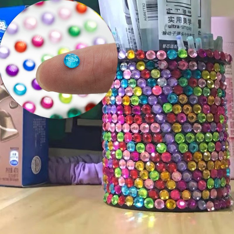 SZXMDKH autoadesiva con Strass Sticker 324 Pezzi Bling Gioielli Artigianali
