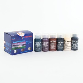 Stockmar Watercolour Paint, 20 ml, Supplementary Assortment 6 Colours in Cardboard Case
