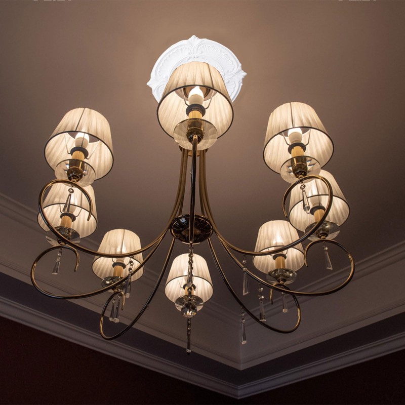 INCREWAY INCREWAY 1Pack Lighting PU Ceiling Medallion Ceiling Cover Plate