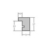 WANDStyle Frame for Polaroid Pictures Series H950 Black Grained Normal