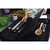 Waxed Canvas Chef Knife Bag Holds 19 Knives Plus Knife