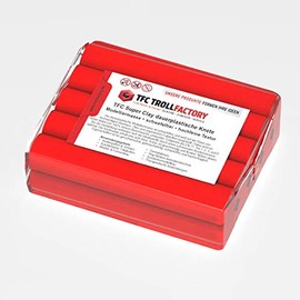 TFC SuperClay I Permanent Plastic Clay I Modelling Clay I Made from High-Quality Waxes (100% Beeswax) and Oils I Red 500 g