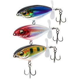 Top Floating Swimming Water Bass Fishing Lures,Fishing Lures with Propellers,Gifts for Men - Fishing Tools & Fishing Bait & Catfish Bait & Trout Lures & Swimbait (Set-1)