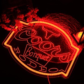 Pinlangdou Cors Neon Sign Dimmable Western Rodeo Light Signs for Wall Decor Cowboy Neon for Man Cave Home Bar Beer Club Pub Bistro