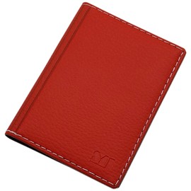 MJ Design Germany Elegant ID / Credit Card Holder with Contrasting Stitching, 4 Compartments, Made in the EU Ausweistasche Multicolour