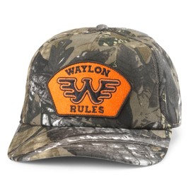 AMERICAN NEEDLE Unisex Waylon Jennings Camo Roscoe Adjustable Snapback Baseball Hat (25006A-WAYJEN-CAMO)