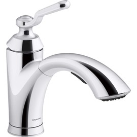Sterling 24273-CP Ludington Pull-Out Kitchen Sink Faucet, Single-Handle Laundry Faucet, Pull-Out Sprayer, Polished Chrome