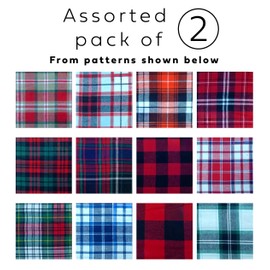 Andrew Scott Men's Cotton Super Soft Flannel Plaid Pajama Pants- 2 Pack