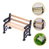 WESIEVYA 3pcs Mini Park Bench Miniature Garden Bench Fairy Garden