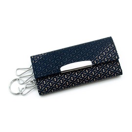 Inden-Ya Inden An Ibori Hyoutan Traditional Craft, Koshu Inden Deerskin Lacquer Original Brand, navy