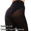 Citystl Semi Opaque Black Tights for Women, Plus Size Tights