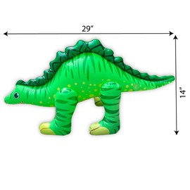 MerriMax Inflatable Stegosauraus Dinosaur Toy Small (29" x 14") for Children | Adults | Parties | Decorations | Swimming Pools | Themes