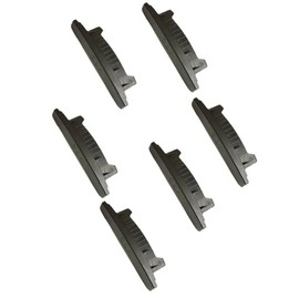 X6 Roller Garage Door End Locks, End caps, 77mm Slat Compatible, Push Fit Design, Pack of 6