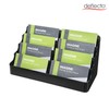 Deflecto 4 Tier 8 Pocket Landscape Business Card Holder Black