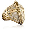 PikaLF Christian Jesus Cross Ring for Men, Crucifix Ring, Medieval