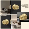 LOQRON Ball Design Door Knob with Keys and Lock, Keyed