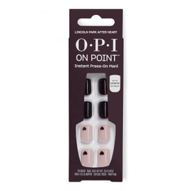 OPI On Point Lincoln Park After Heart | Short Round Cool Purple with Hearts Nail Art Press On Nails | 24 Count with Glue | Long Lasting, Reusable, Non-damaging | Fall 2025 Shades