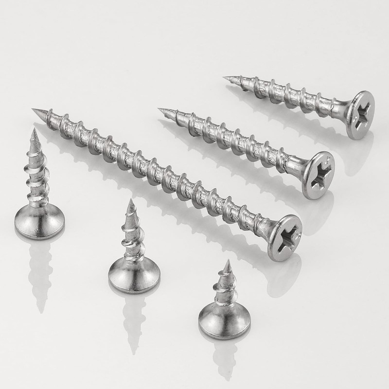Wensilon (275 pcs)#6X1-1/4 410 Stainless Steel Fastener Drywall Screws-Phillips with