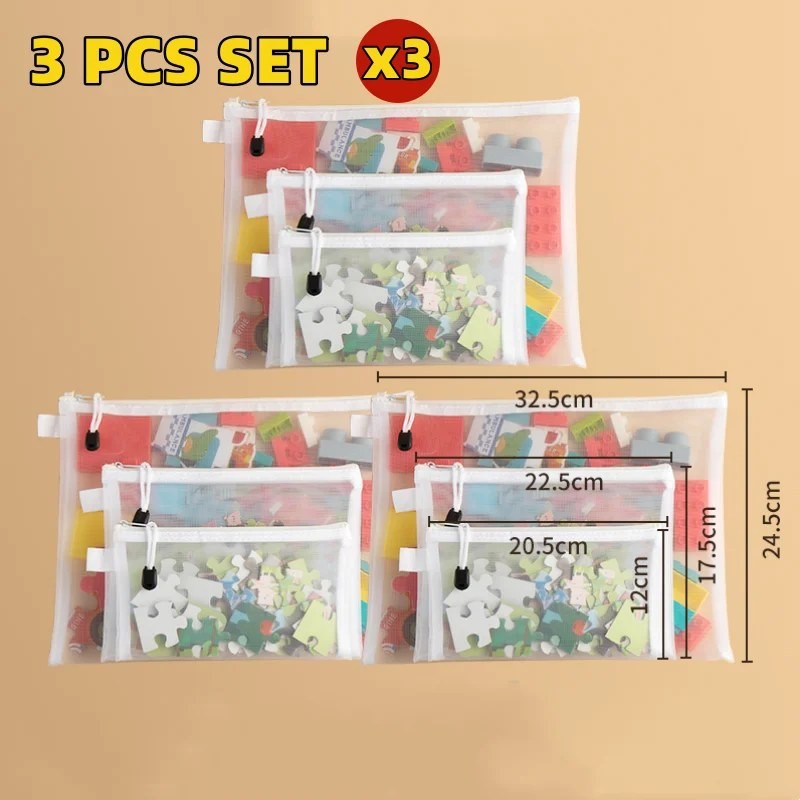 BarCraft Kids Toy Storage Bag – Waterproof Mesh Design for