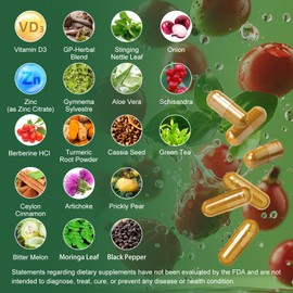 GREENPEOPLE GREENPEOPLE Berberine Supplement with Ceylon Cinnamon - 120 Count Berberine 1500mg Berberine HCL Capsules with Bitter Melon/Artichoke Extracts & Natural Herbs for Immune Support 2 Pack