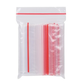100 Pcs Small Plastic Bags Sealable Ziplock Bags 13 x 9cm Grip Seal Bags Clear Plastic Bags Resealable Transparent Polythene Pouches for Kitchen Arts Crafts Office Jewellery Storage Baggies