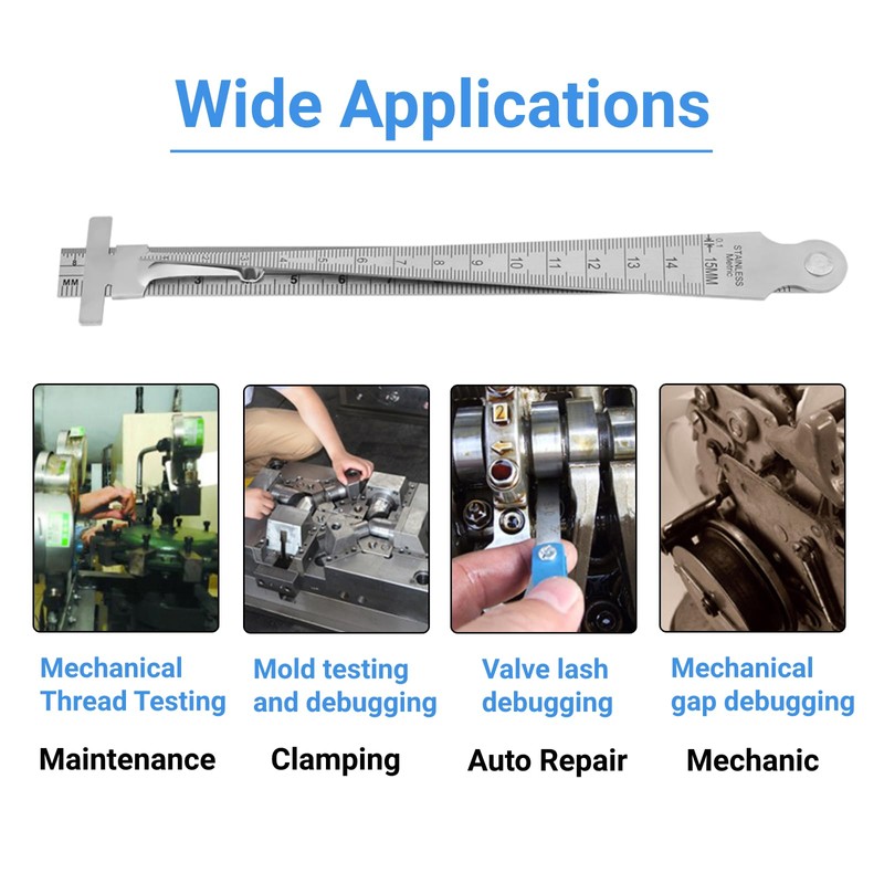Feeler Gauge, Cone Gauge, Depth Ruler, Bore Test Tool, Welding