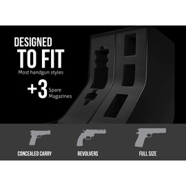 VAULTEK Modular Pistol Racks Universal Protective Handgun Storage Holster (Universal Single Pistol)