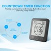 ALLOMN Shower Clock, Waterproof Shower Timer (Celsius/Fahrenheit), Humidity Display and