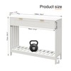 Entryway Table with Drawers Narrow Accent Sofa Table with Storage